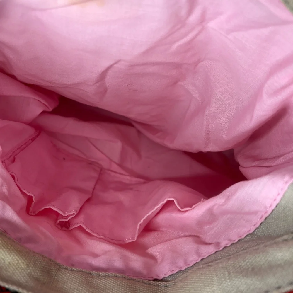 Hello Kitty Loungefly Tote Canvas Faux Leather Open Top Bag VINTAGE - Picture 9 of 12